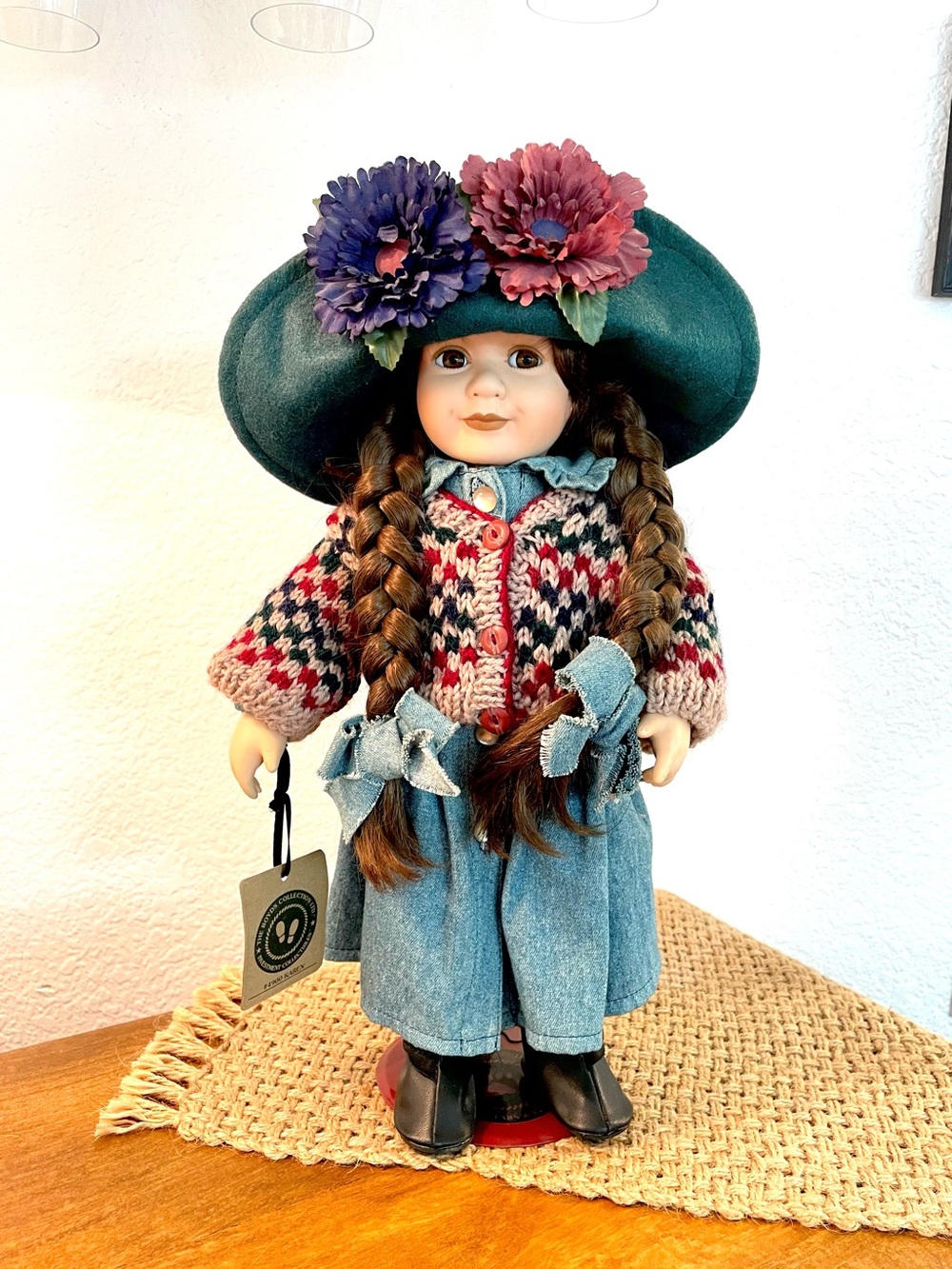 The Boyds Collection “Yesterday’s Child”  Porcelain Doll Karen #4900